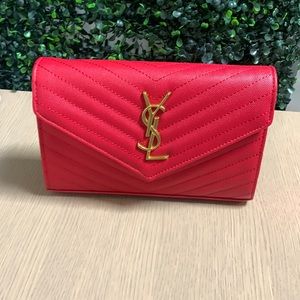 Red Chevron Stitch Bag